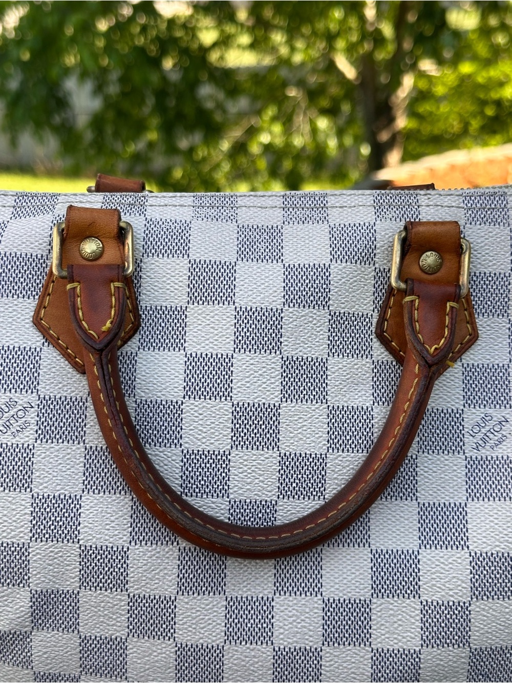 Louis Vuitton Speedy 30 in Azure Damier - Picture 8 of 11